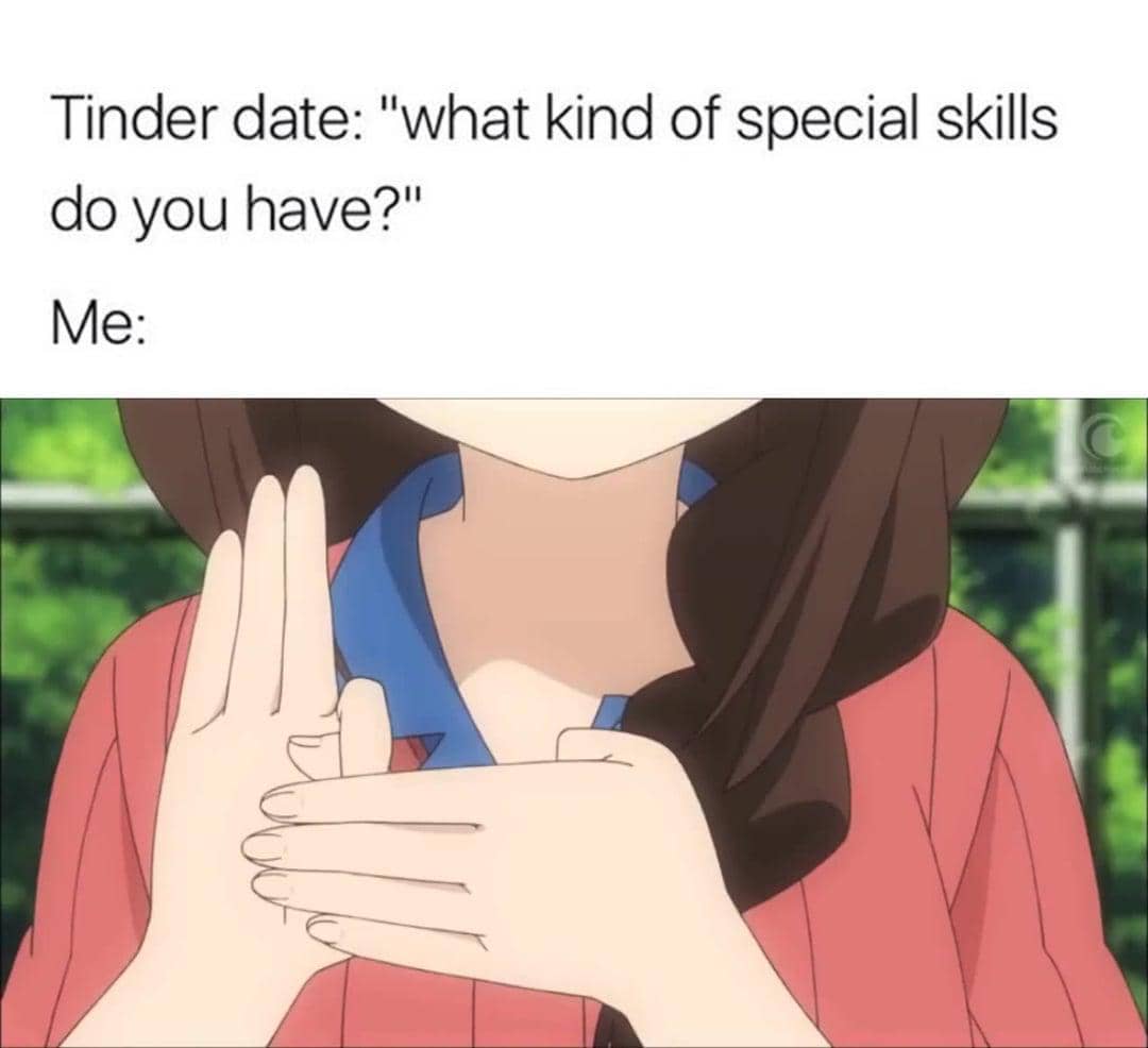 meme anime tentang aplikasi kencan