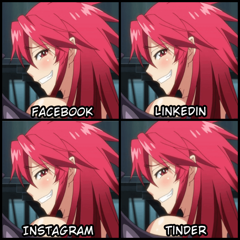 meme anime tentang foto profil