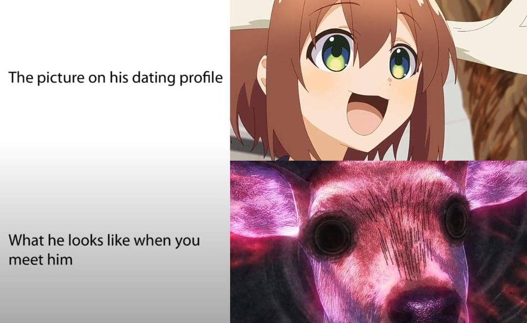meme anime tentang foto profil