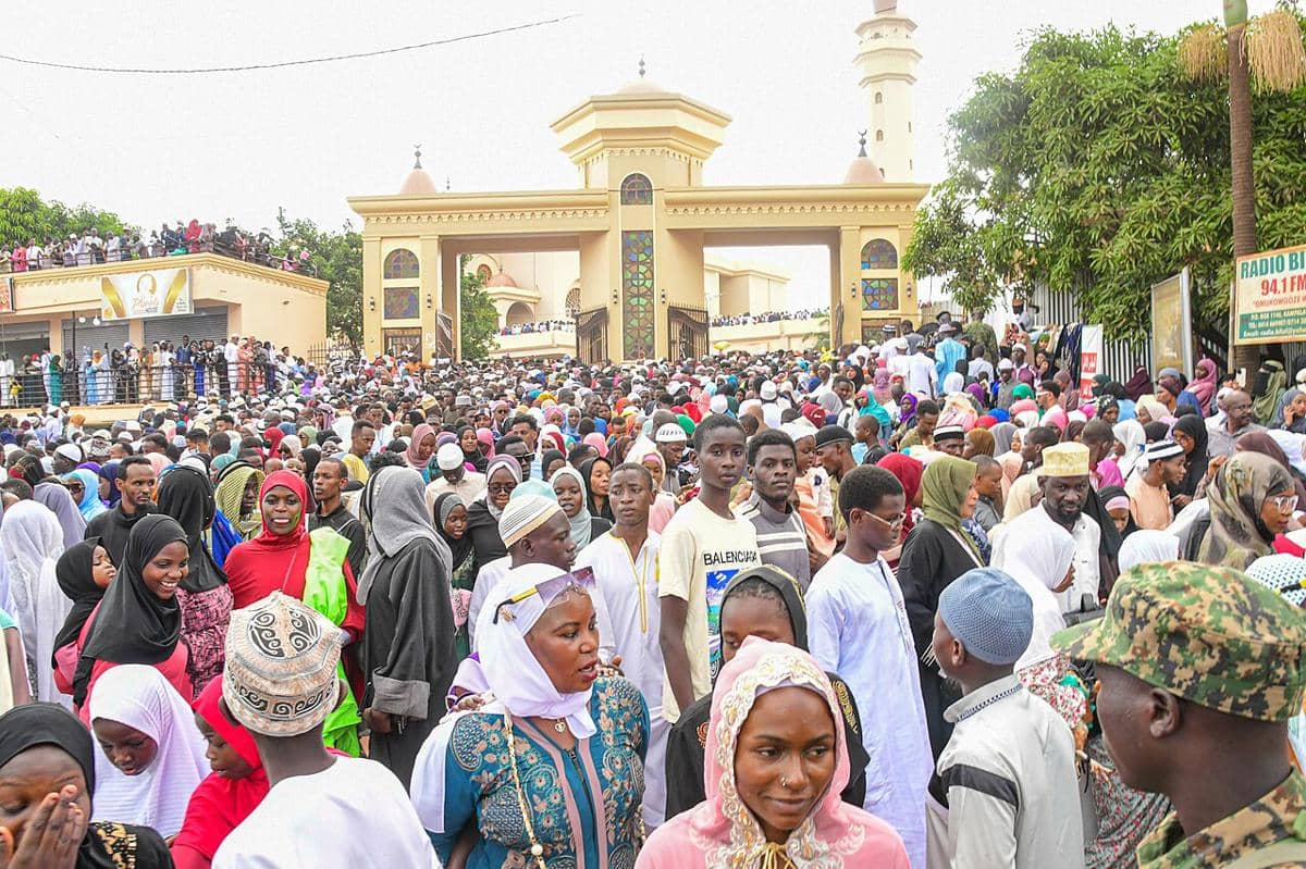 potret perayaan Idul Adha di Masjid Nasional Uganda
