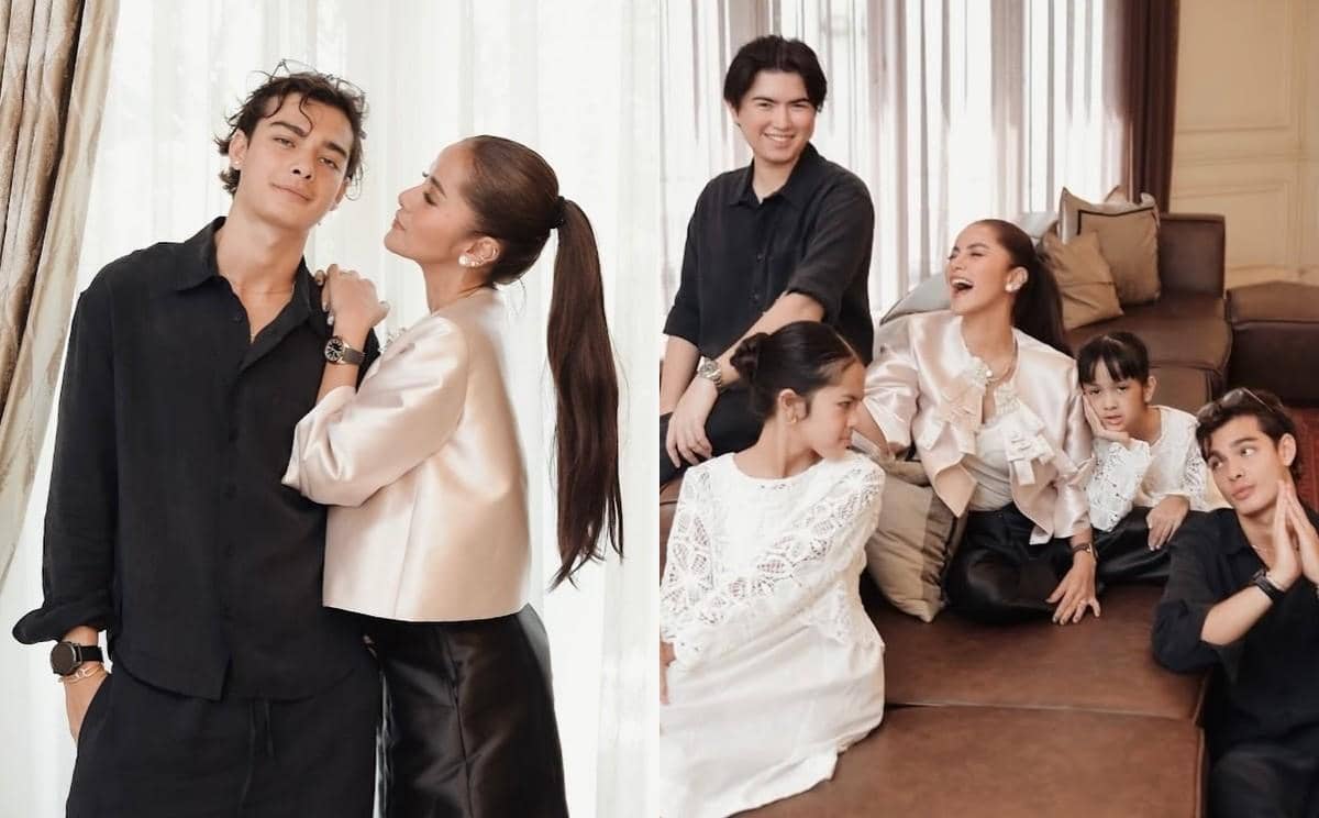 7 Potret Olla Ramlan Rayakan Lebaran Bareng Anak dan Pasangan