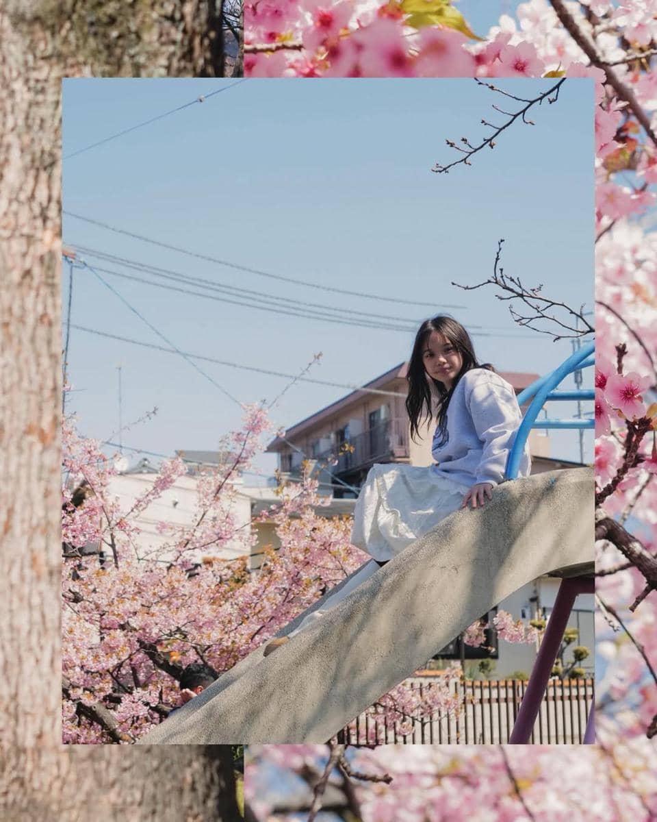 Gading, Gisel, Gempita menikmati sakura di Kōraku-en Garden