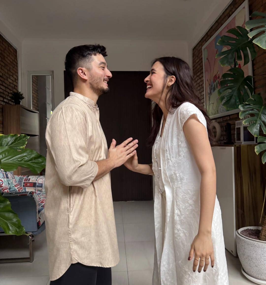 Seleb merayakan lebaran dengan kekasih