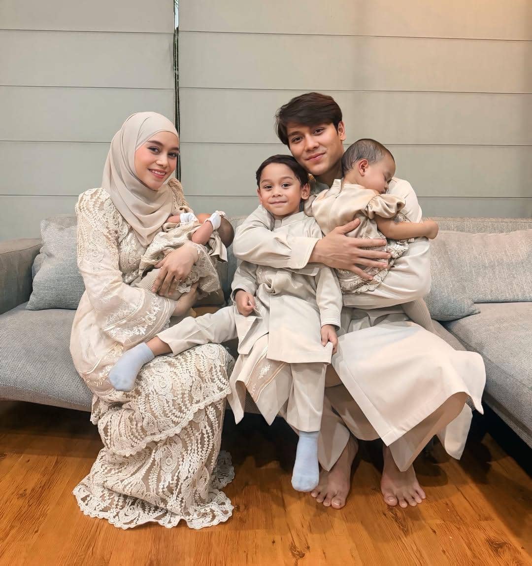 Gaya lebaran Lesti dan keluarga