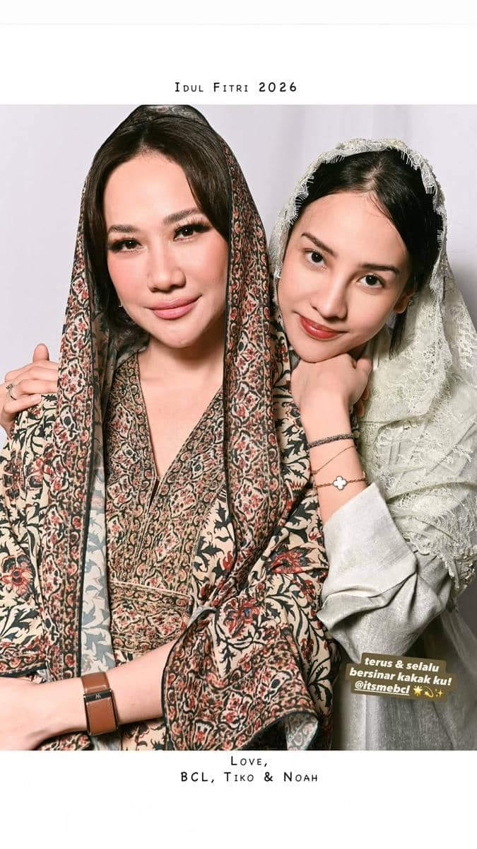 Anya Geraldine di acara ulang tahun dan halal bihalal BCL
