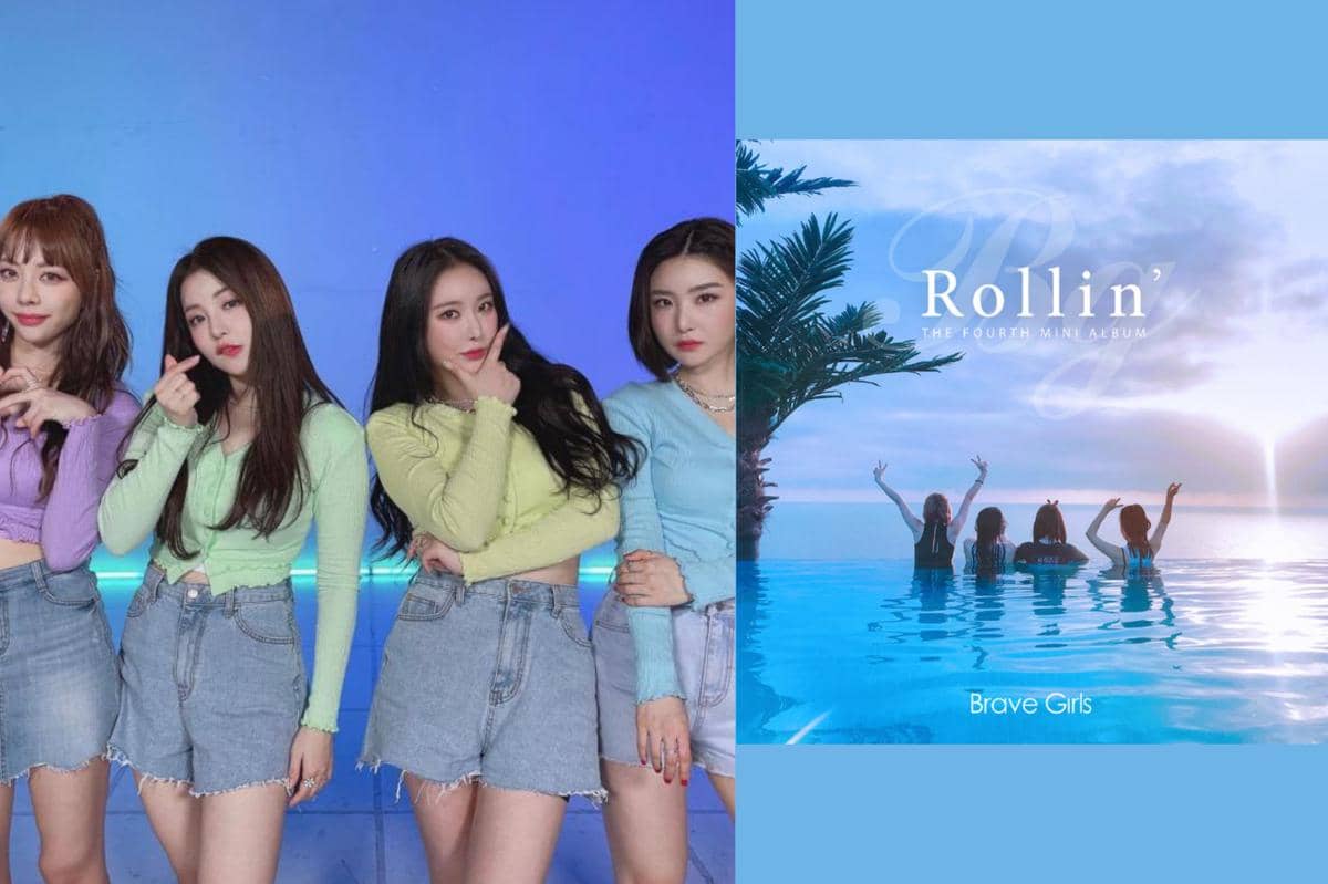 Brave Girls dalam unggahan usai berpromosi "Rollin" di panggung M Countdown