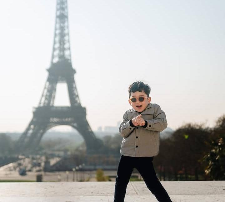 Gilang Dirga libur lebaran ke Paris