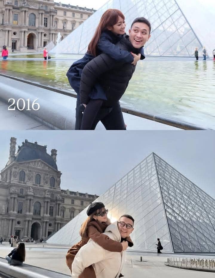 Gilang Dirga libur lebaran ke Paris