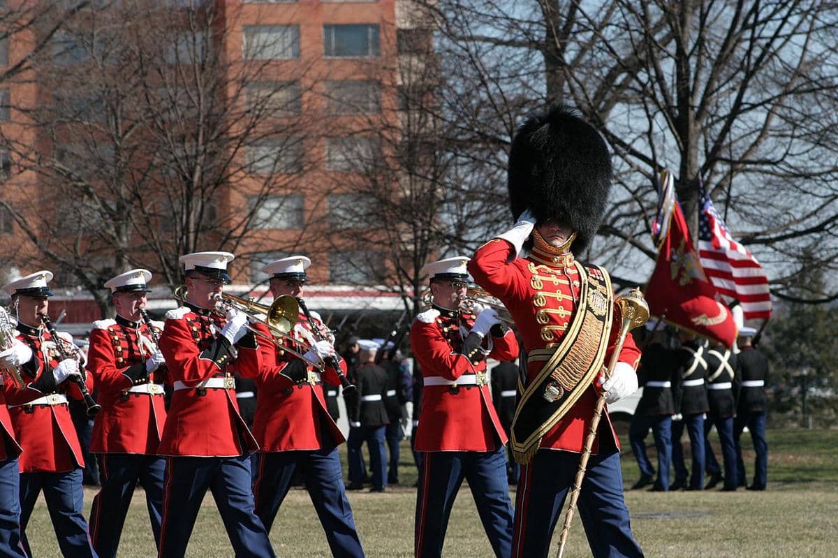 potret The United States Marine Band, yang merupakan organisasi musik profesional tertua di AS