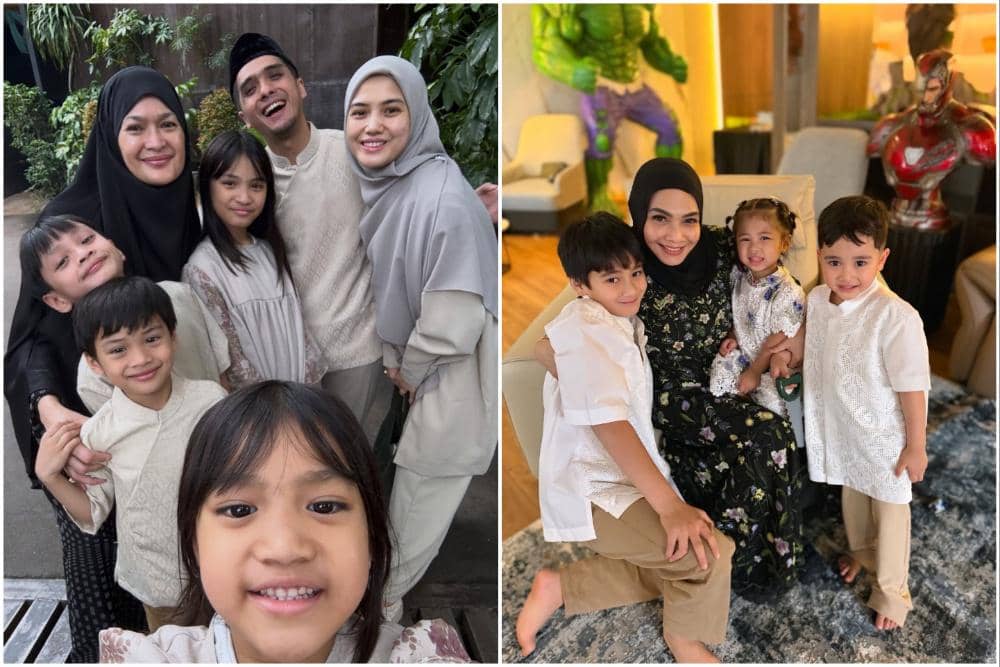 10 Potret Seleb Rayakan Hari Raya Idulfitri dengan Cucu, Meriah!