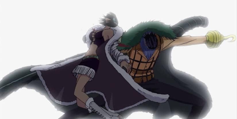 Nico Robin diserang Crocodile. (Dok. Eiichiro Oda, Shueisha/One Piece)