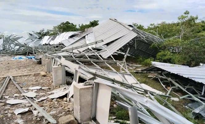 Angin Puting Beliung Terjang Sabu Raijua NTT, Gudang Garam Rata dengan Tanah