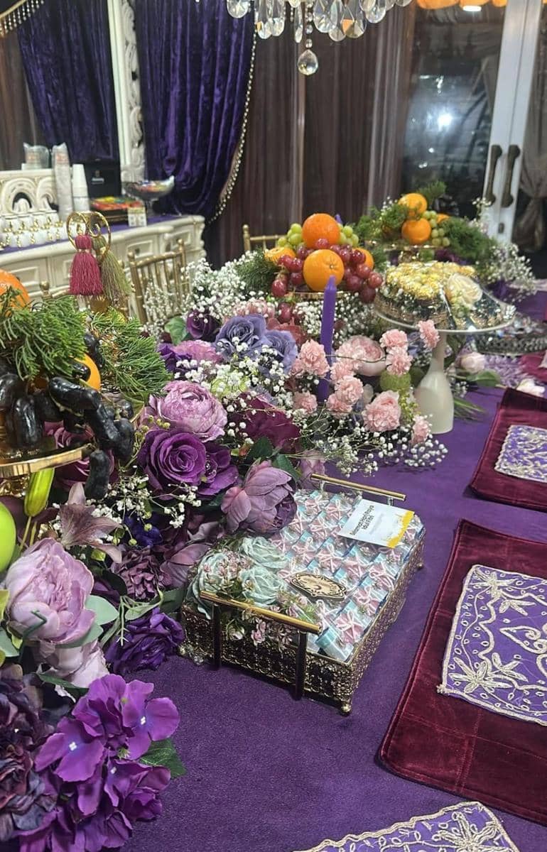 dekorasi rumah Ala Alatas saat open house Lebaran