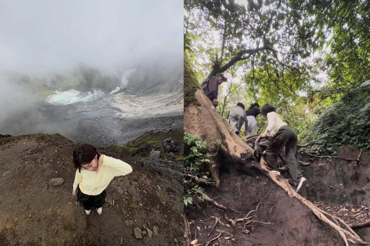 7 Potret Lulu JKT48 Mendaki Bukit Kaba Saat Mudik 2026 ke Bengkulu