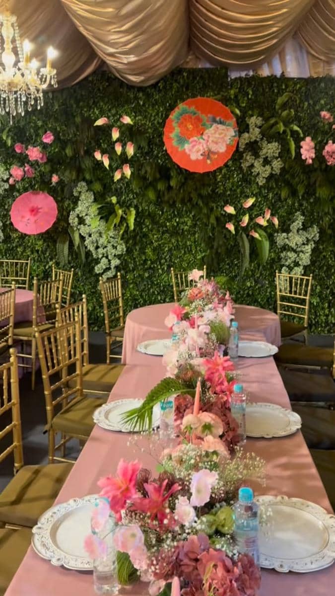 dekorasi rumah Ala Alatas saat open house Lebaran