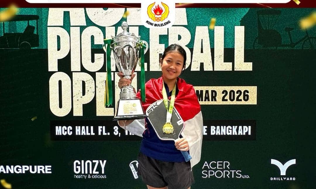 Atlet Pickleball Buleleng Kadek Lana Juara Pertama di Thailand