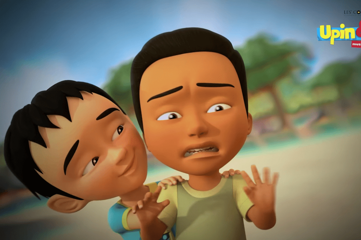 potret Ijat dalam episode Basikal Kawanku di serial Upin dan Ipin