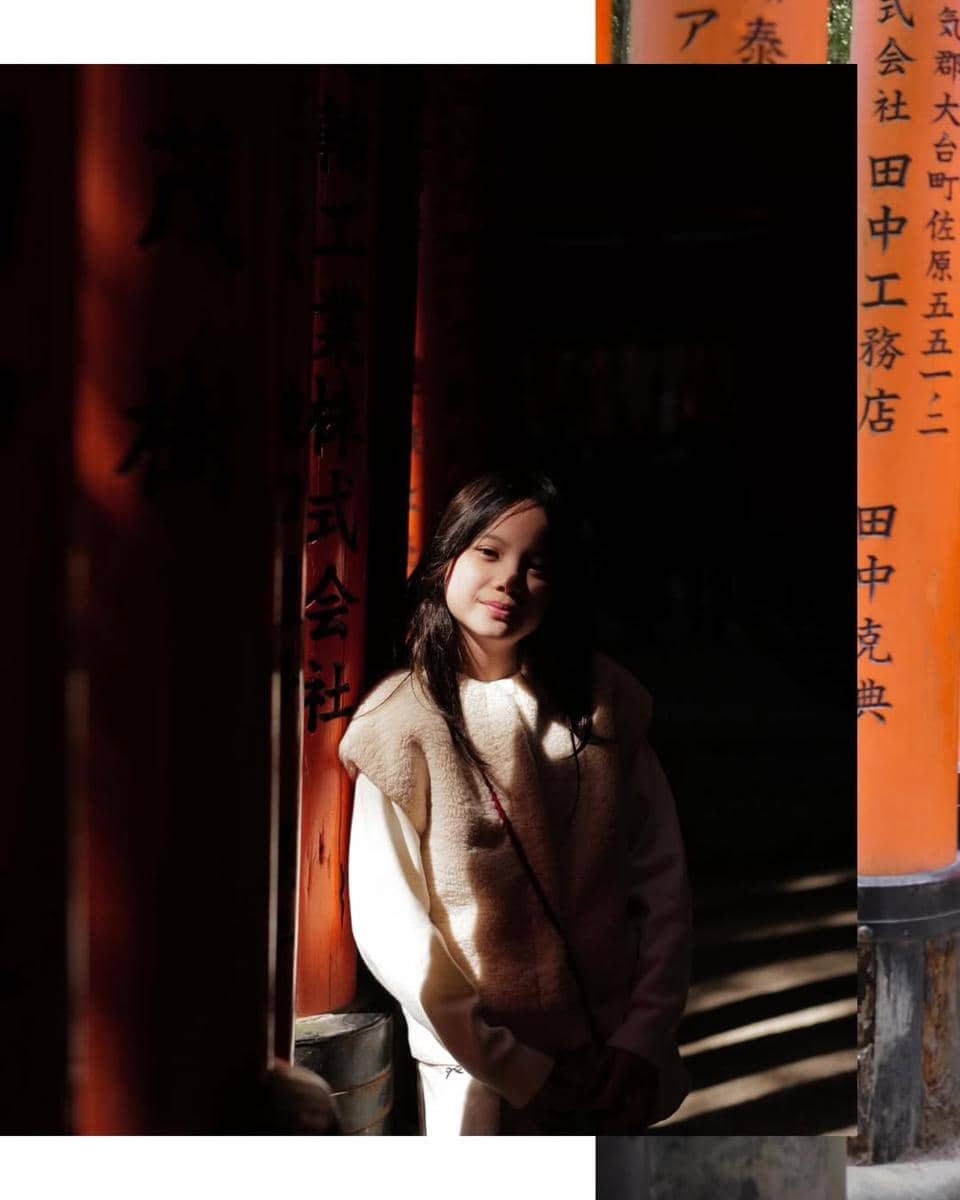 Gading, Gisel dan Gempi jalan-jalan di Kyoto