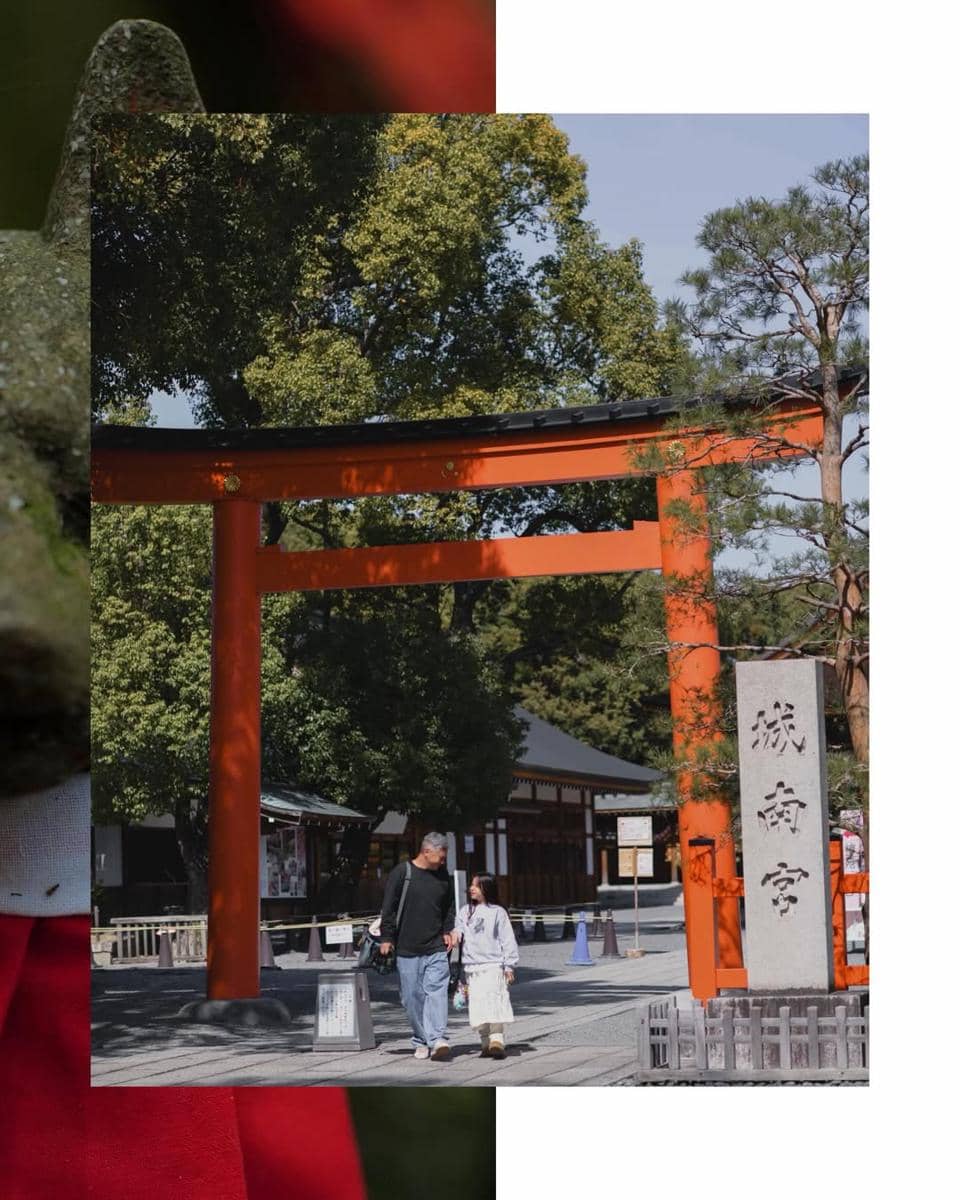 Gading, Gisel dan Gempi jalan-jalan di Kyoto