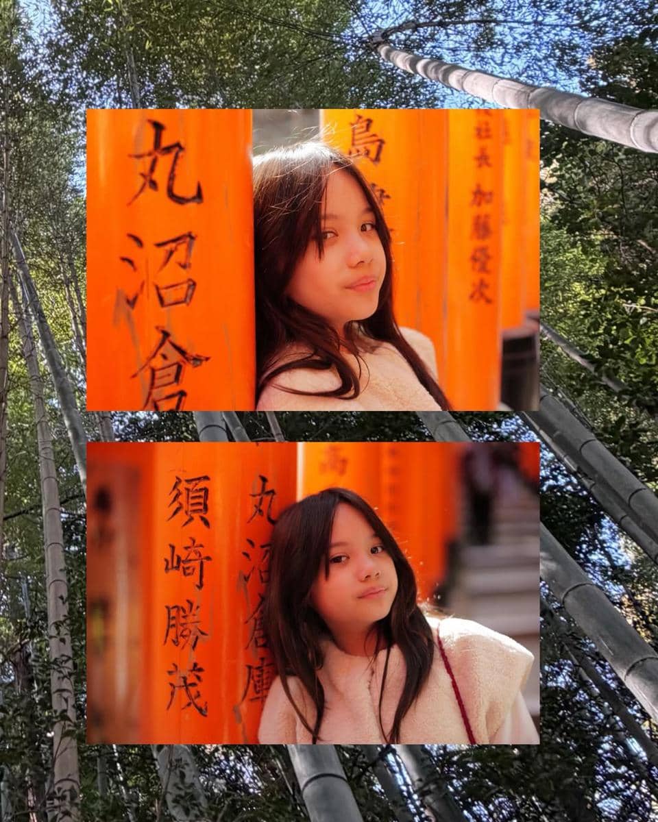 Gading, Gisel dan Gempi jalan-jalan di Kyoto