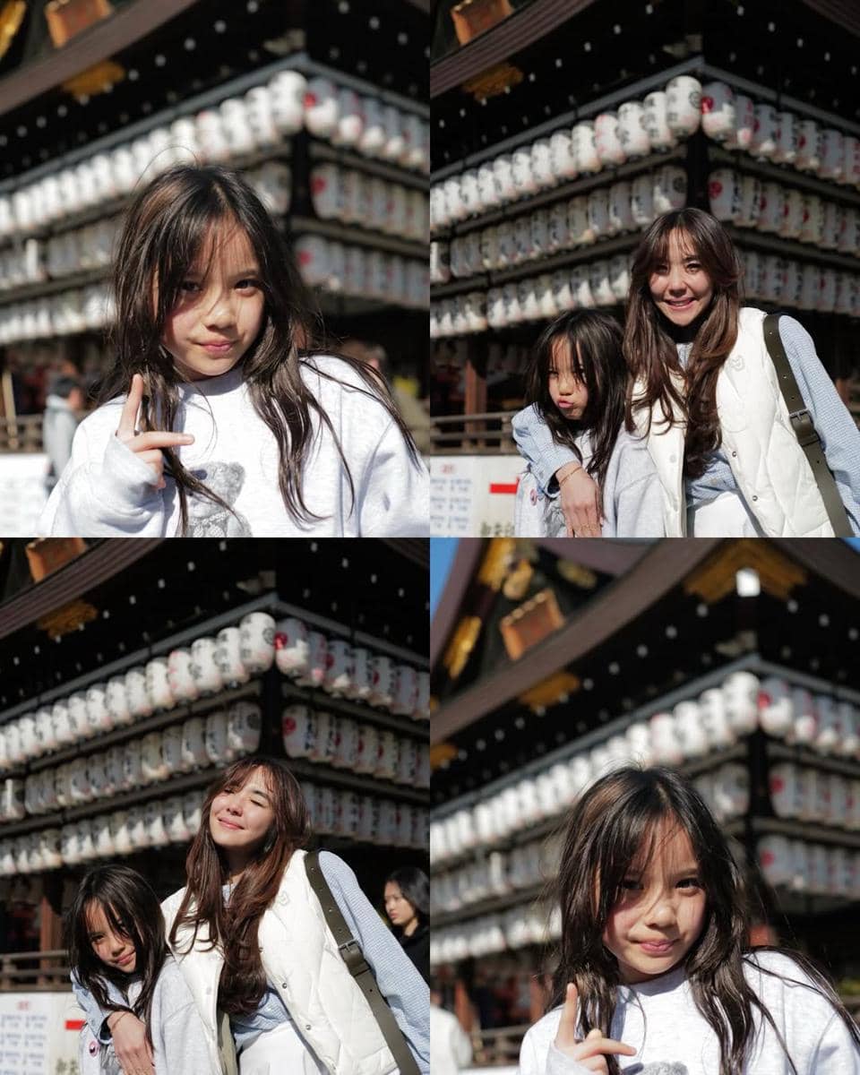 Gading, Gisel dan Gempi jalan-jalan di Kyoto