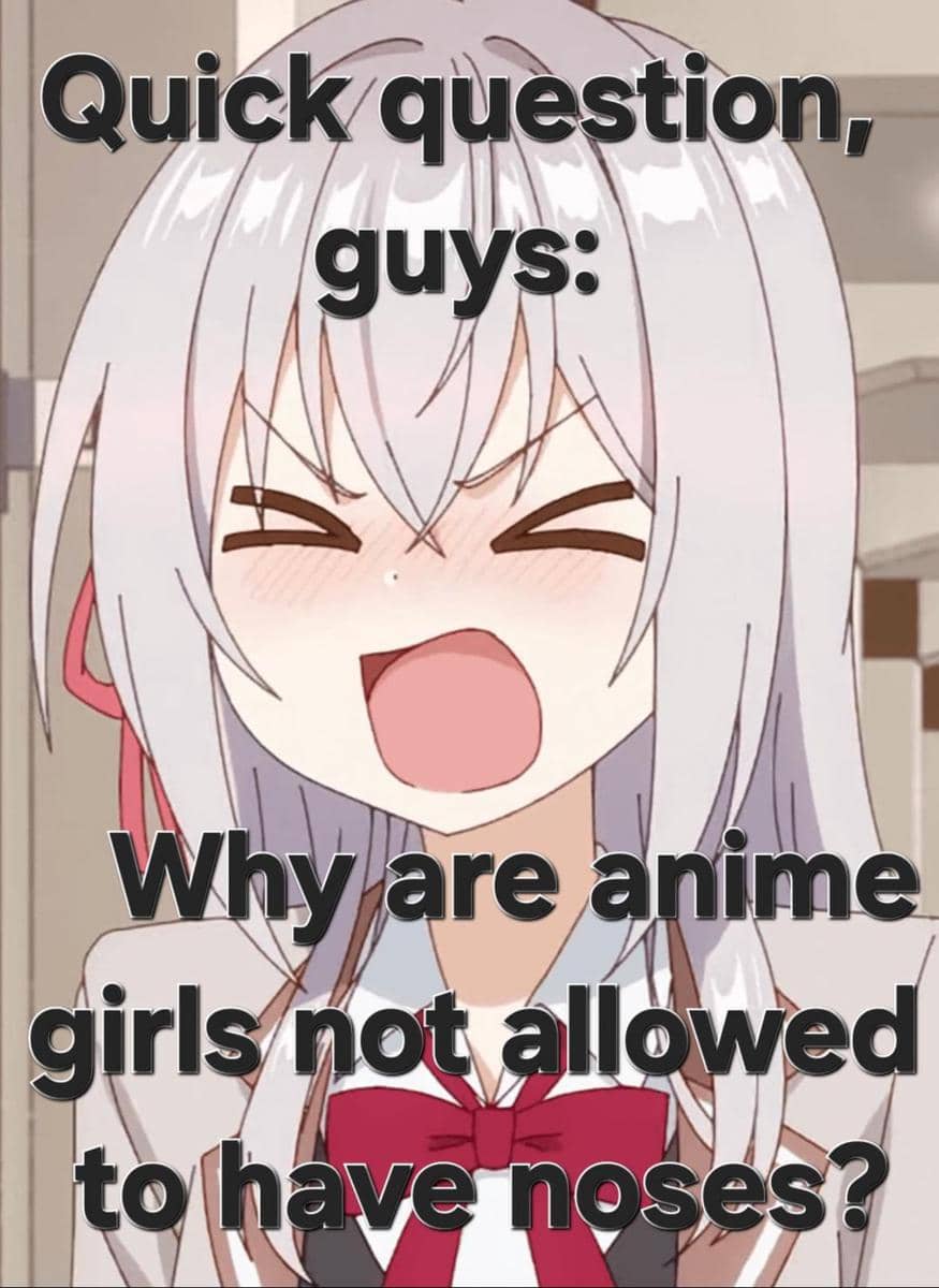 meme anime tentang hidung