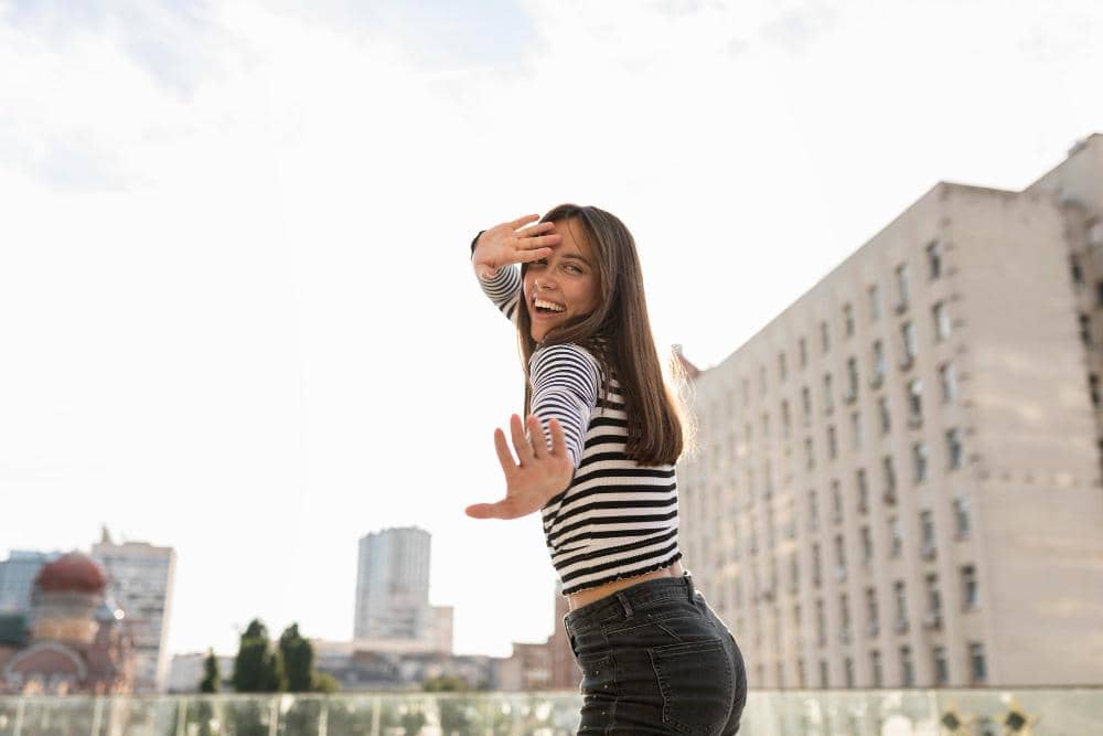 Seorang perempuan energik.