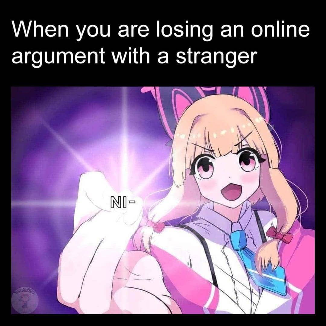meme anime tentang adu argumen