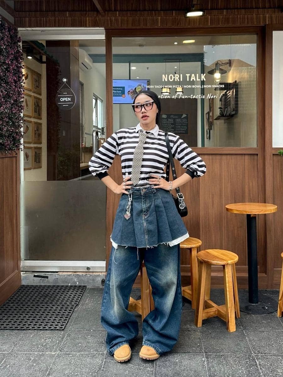 OOTD Hijab Skena ala Putri Rianto