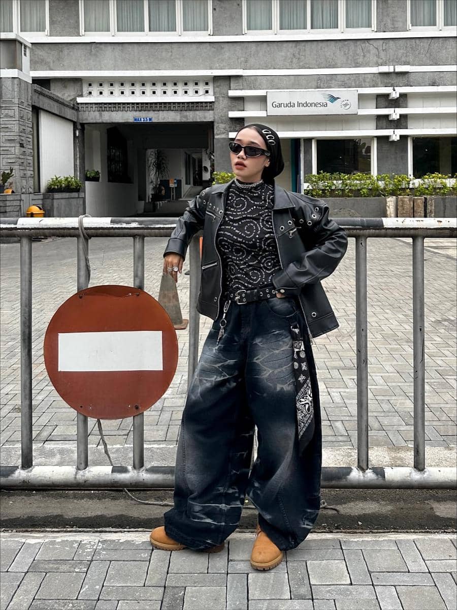 OOTD Hijab Skena ala Putri Rianto