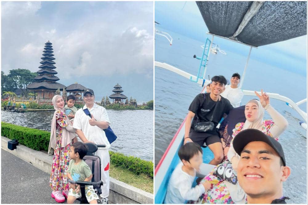 7 Potret Keluarga Indri Giana Berlibur ke Bedugul, Bali