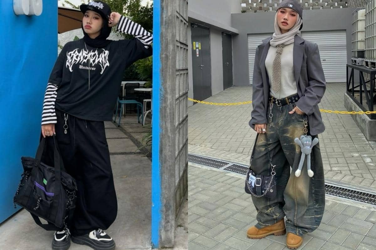 7 Inspirasi Gaya Hijab Skena ala Putri Rianto, Anti-Mainstream!