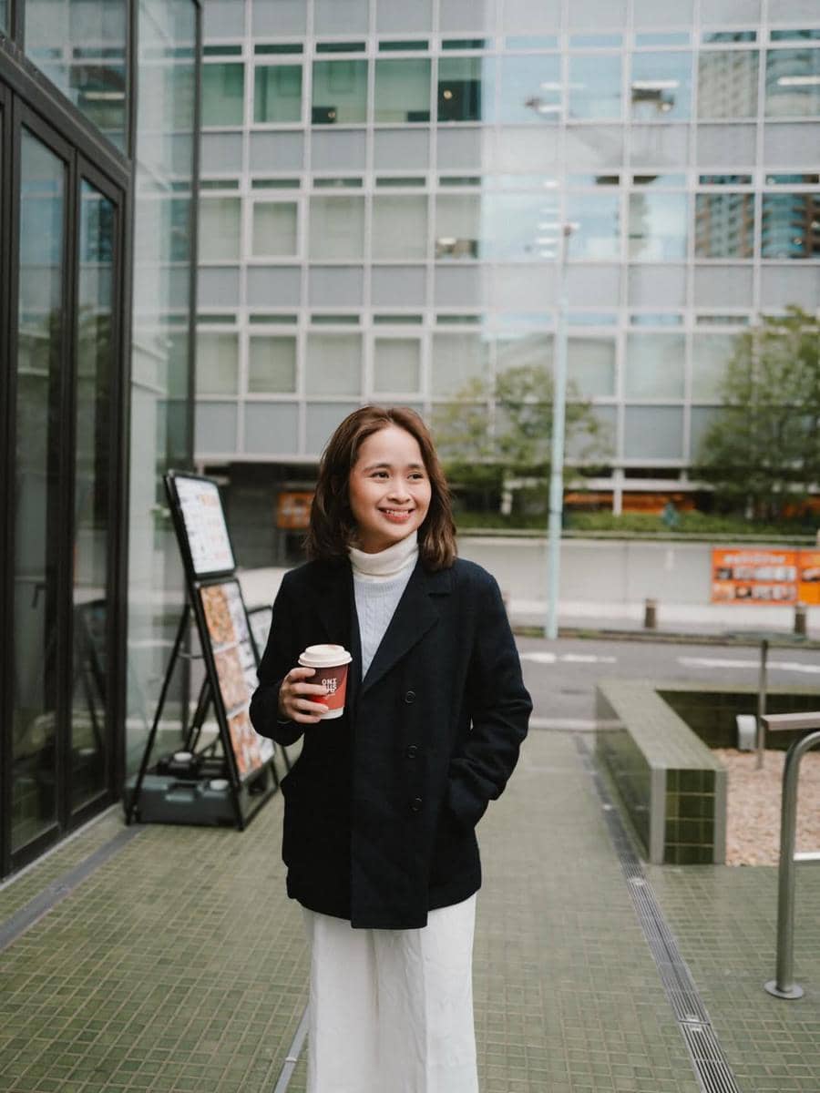 Keluarga Gritte Agatha saat jalan-jalan di Tokyo