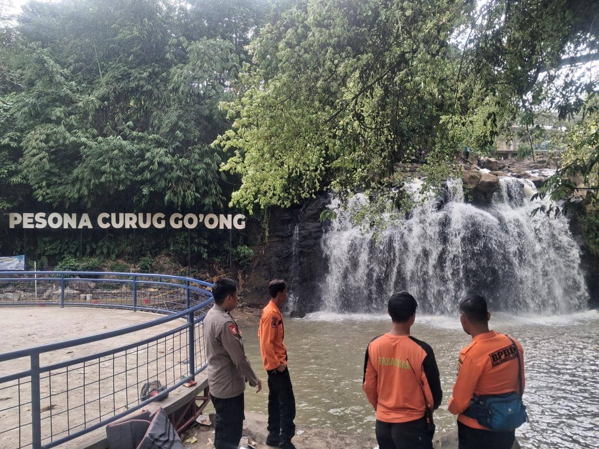 Lokasi tenggelam wisatawan asal Serang di Curug Goong
