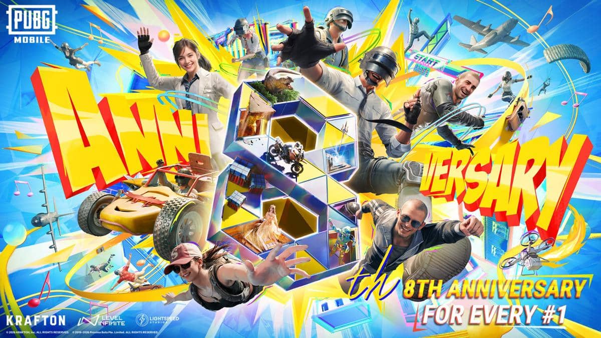 PUBG MOBILE Rayakan Setiap Pemain #1 dengan Update Anniversary ke-8!