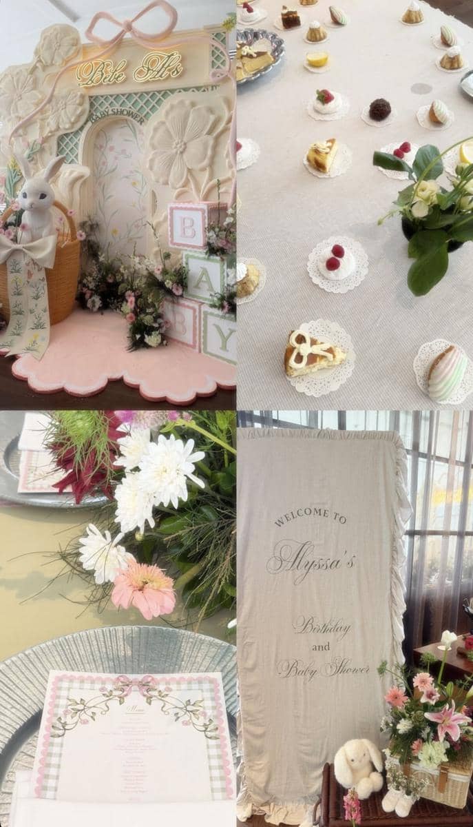 dekorasi baby shower dan birthday party Alyssa Daguise 