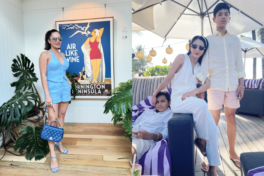 Adu gaya Vicky Zainal dan Bunga Zainal