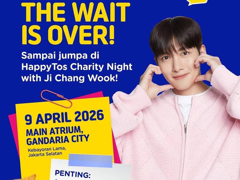 Cara Ketemu Ji Chang Wook di HappyTos Charity Night Jakarta, Kapan?