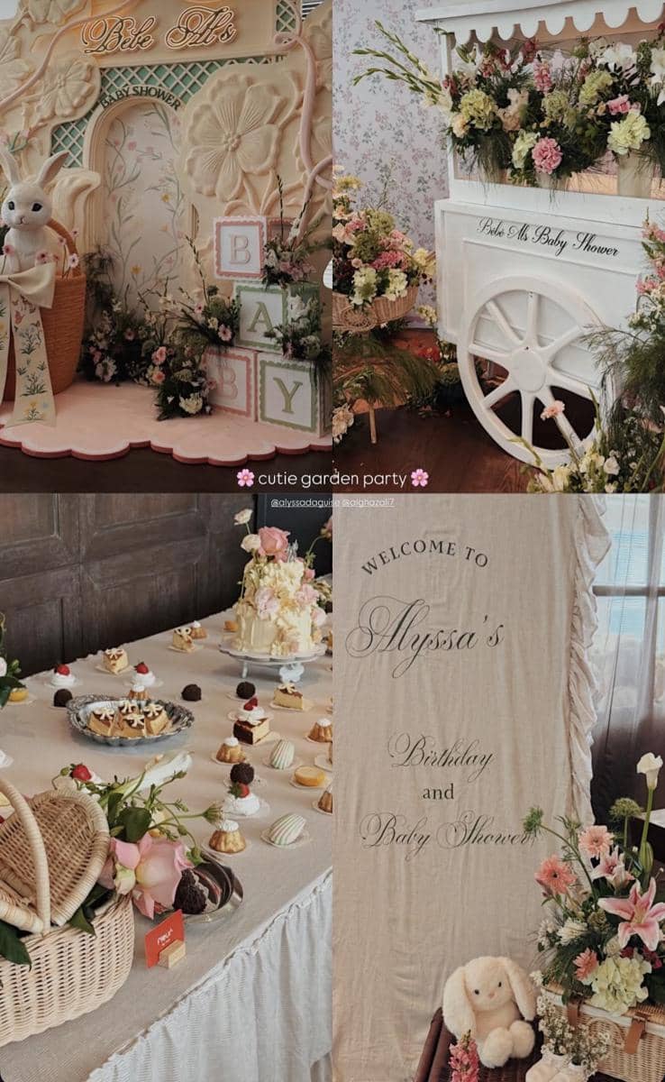 dekorasi baby shower dan birthday party Alyssa Daguise 