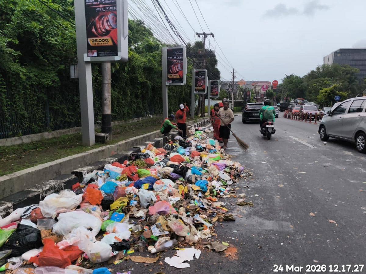 Sampah Tercecer di Jalanan Kota Semarang Usai Lebaran, Ini Kata DLH