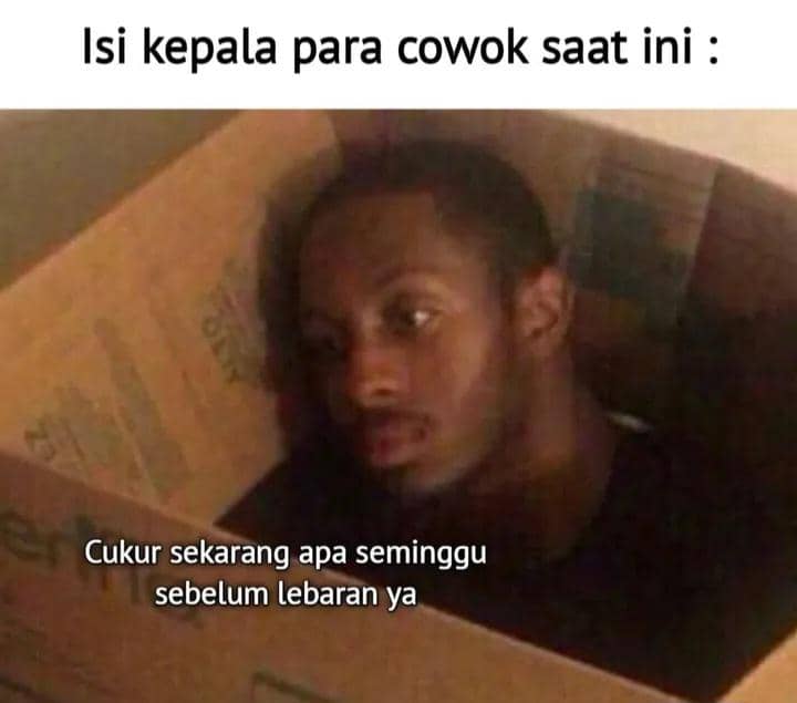 meme cukur rambut