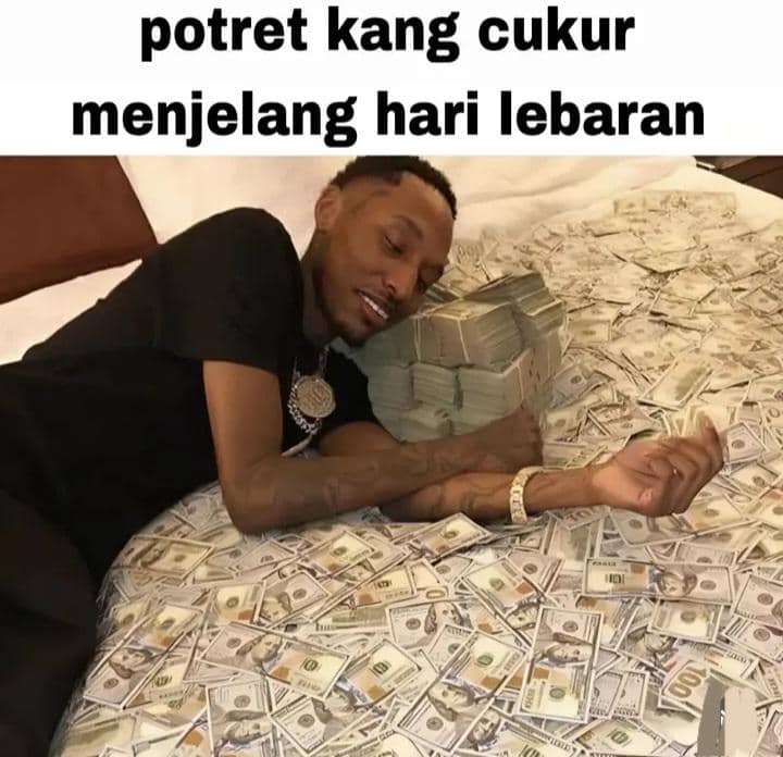 meme cukur rambut 