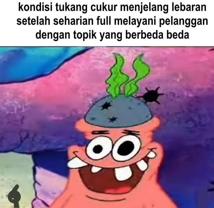 meme cukur rambut 