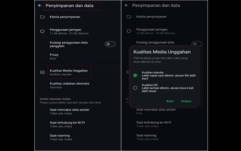 fitur media upload quality