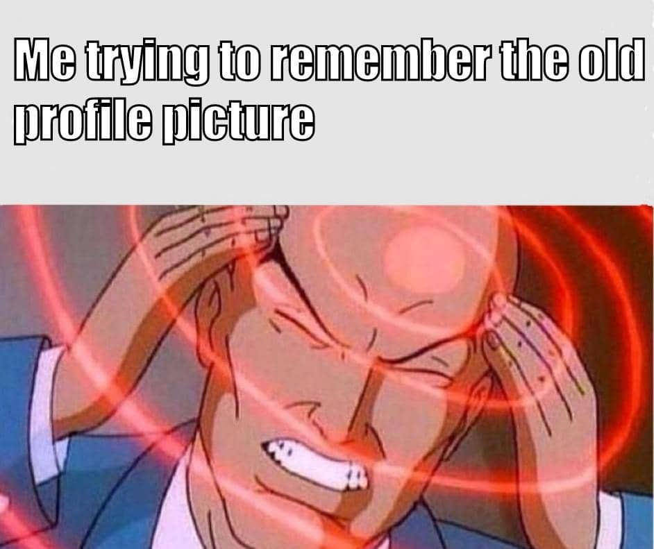 meme kartun tentang foto profil
