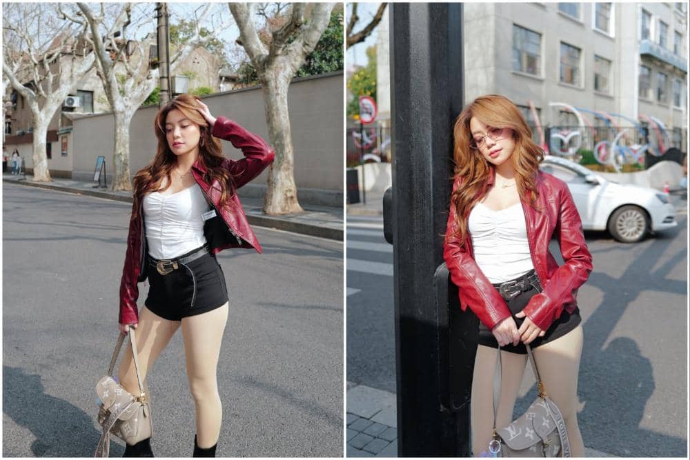 9 Potret Regina Phoenix Jalan-jalan di Anfu Road, Shanghai, Stunning!