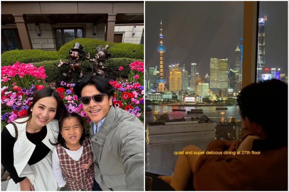 10 Potret Keluarga Dion Wiyoko Berlibur ke Shanghai, Happy!