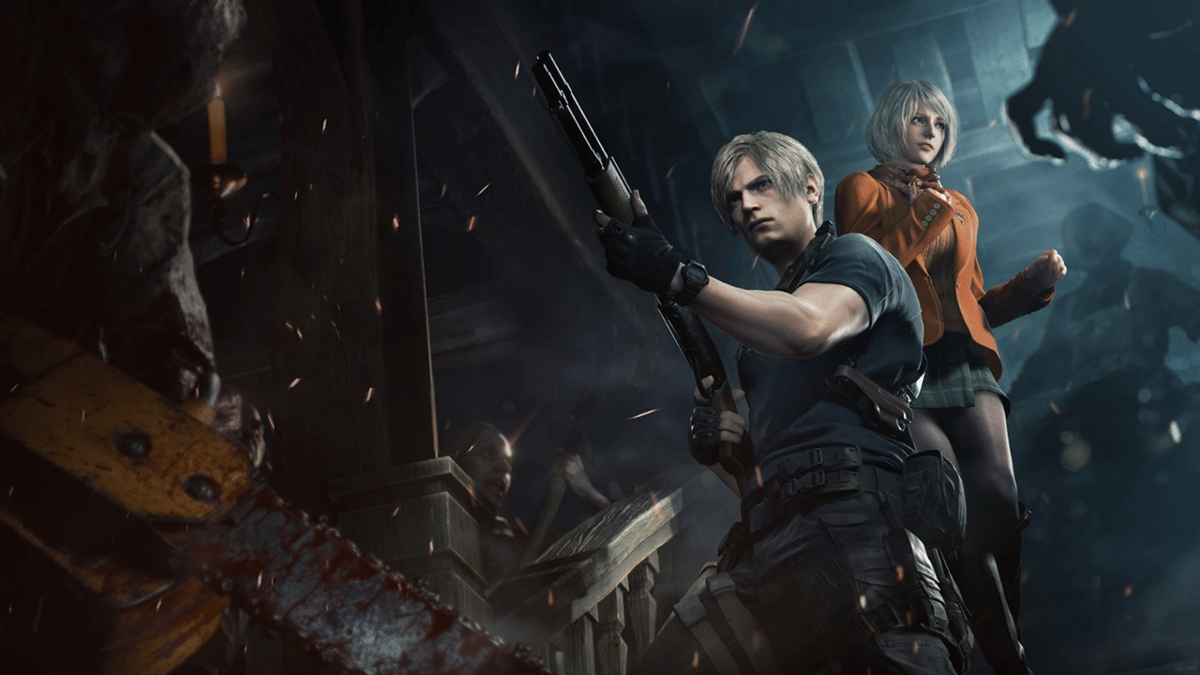 Leon S Kennedy menyelamatkan Ashley di desa penuh zombi. 