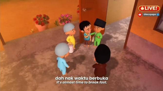 rumah Fizi di animasi Upin & Ipin