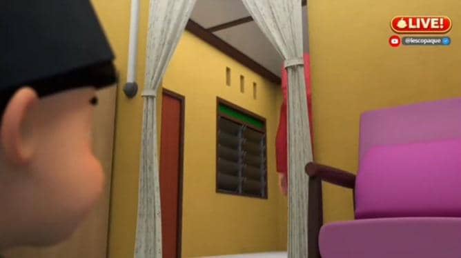 rumah Fizi di animasi Upin & Ipin